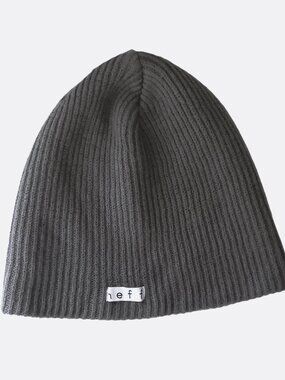 New Neff Gray Knit Beanie Stretch Unisex Hat Skull Cap Soft One Size O/S